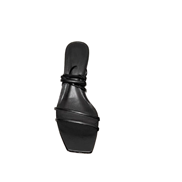 BEIVU Lace Up Block Heel Sandals