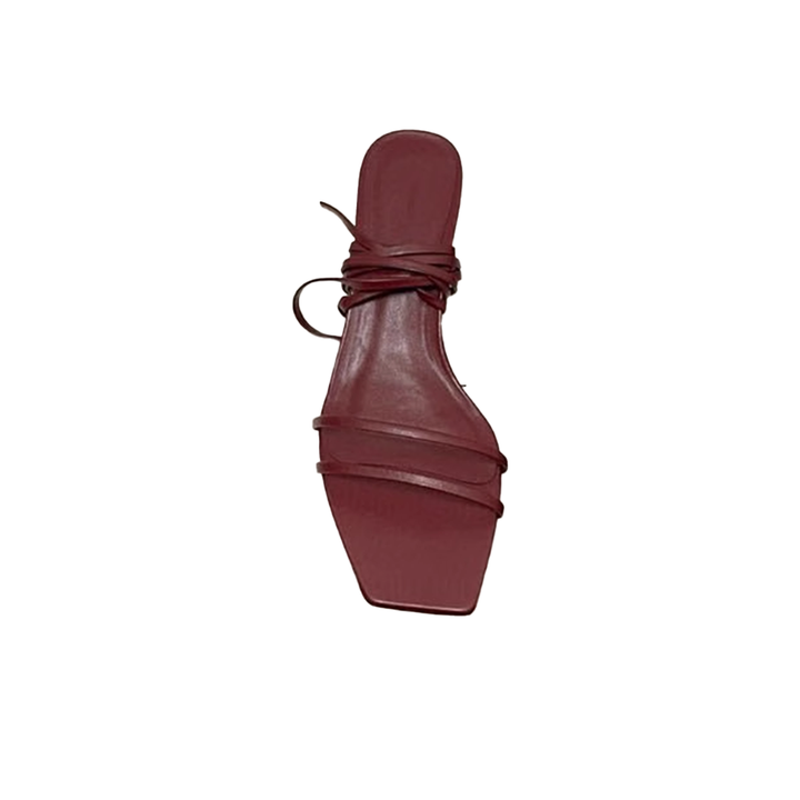 BEIVU Lace Up Block Heel Sandals