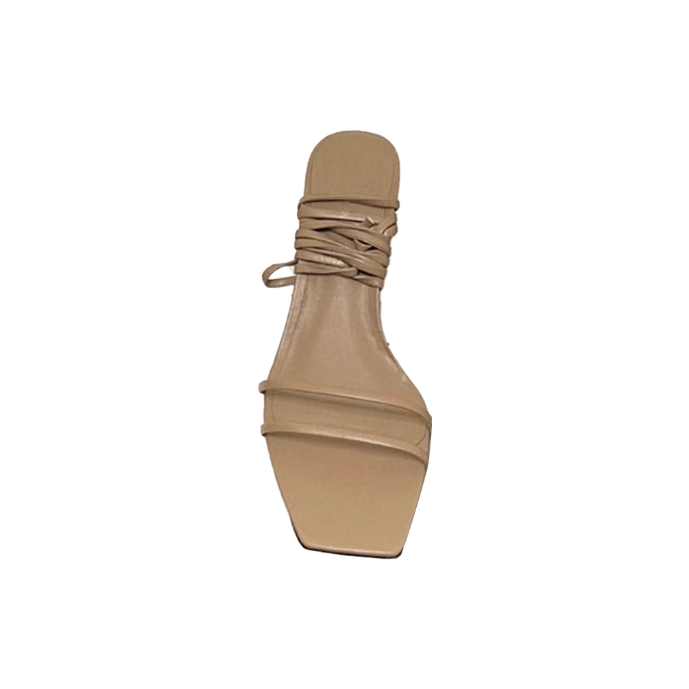 BEIVU Lace Up Block Heel Sandals