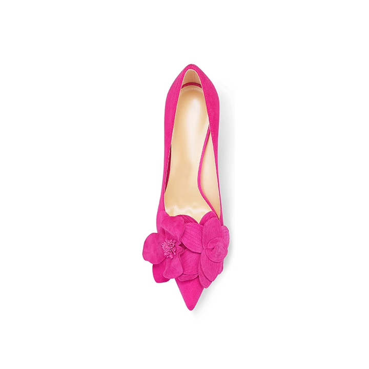 CIURE Flower Embellished Mid Heel Pumps - 6cm