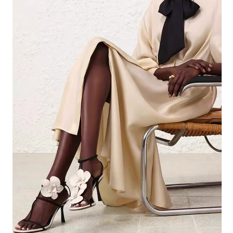 DALLV Flower High Heel Sandals