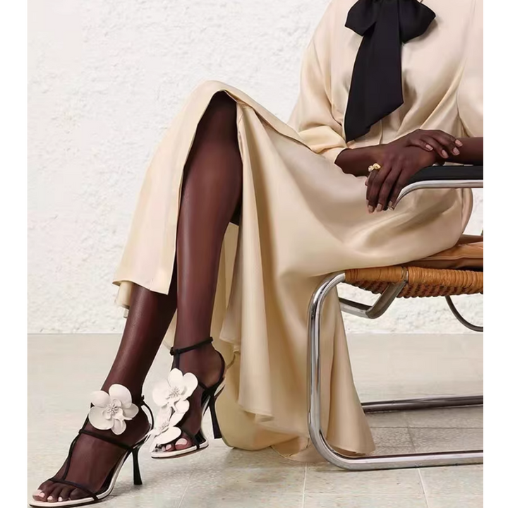 DALLV Flower High Heel Sandals