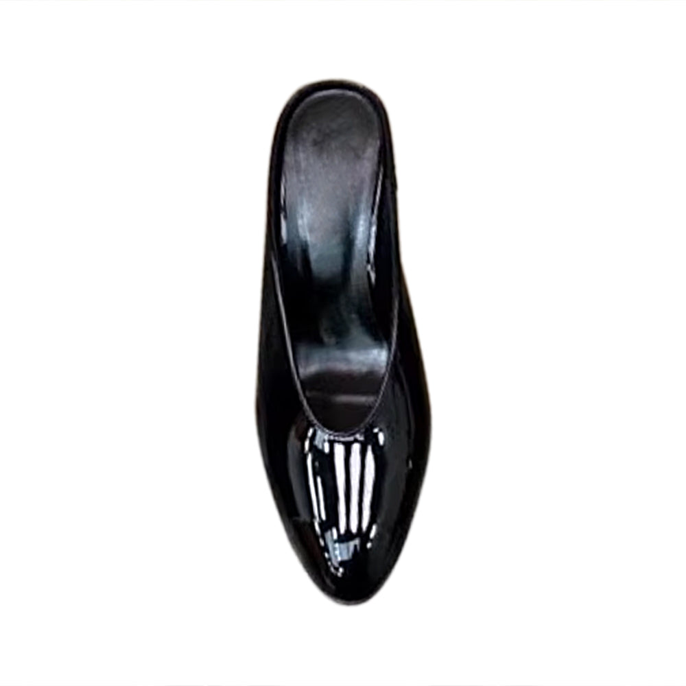 DEMNI Sculptured Heel Mules Sandals