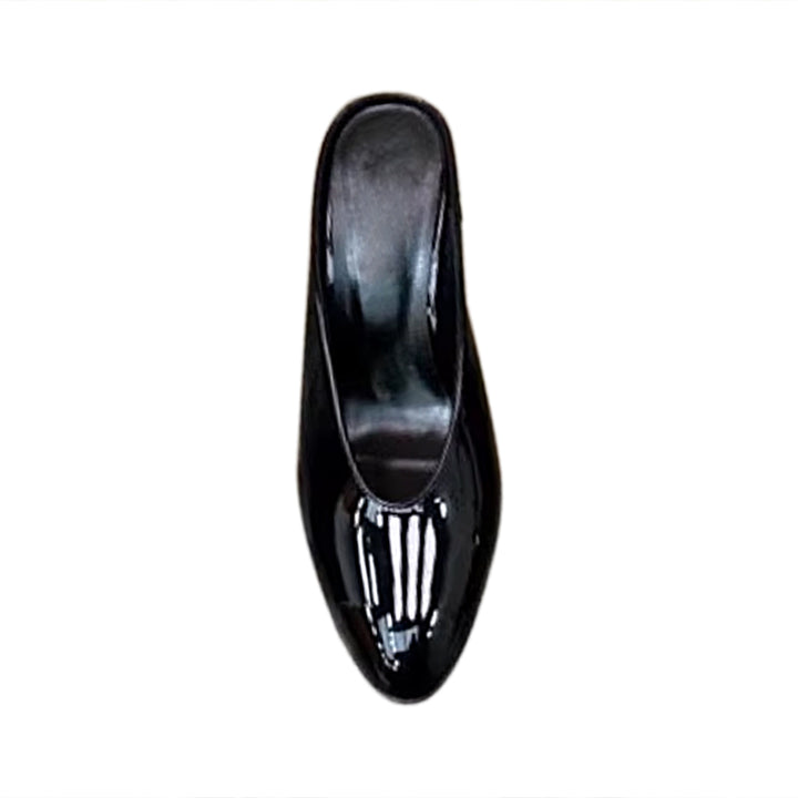 DEMNI Sculptured Heel Mules Sandals