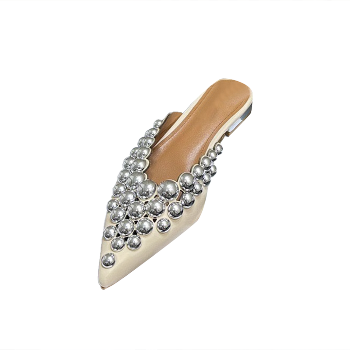 DOHIA Studded Slippers Slides