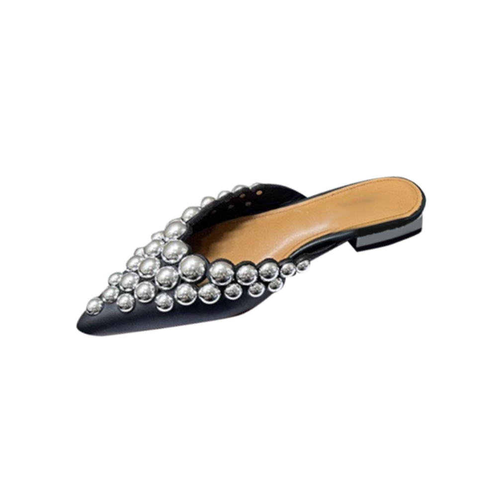 DOHIA Studded Slippers Slides