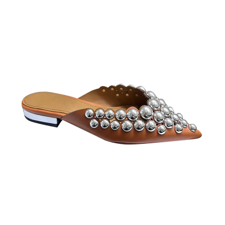 DOHIA Studded Slippers Slides