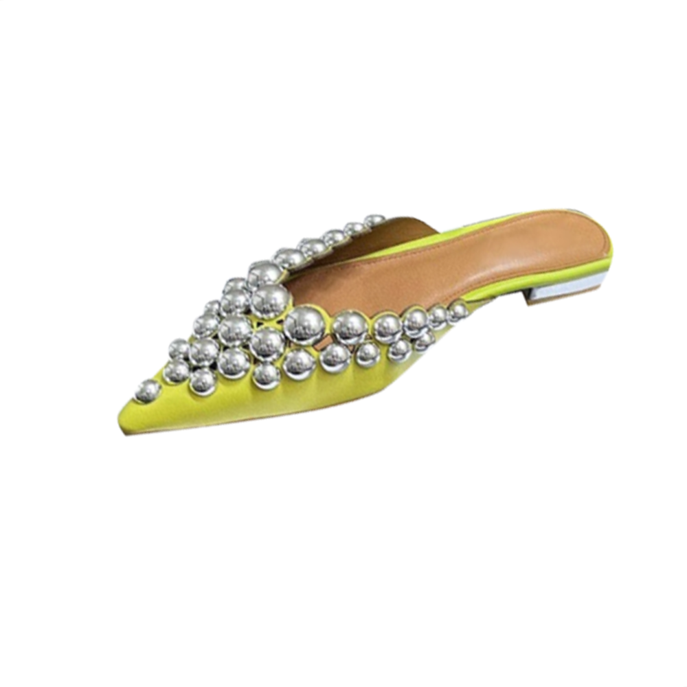 DOHIA Studded Slippers Slides