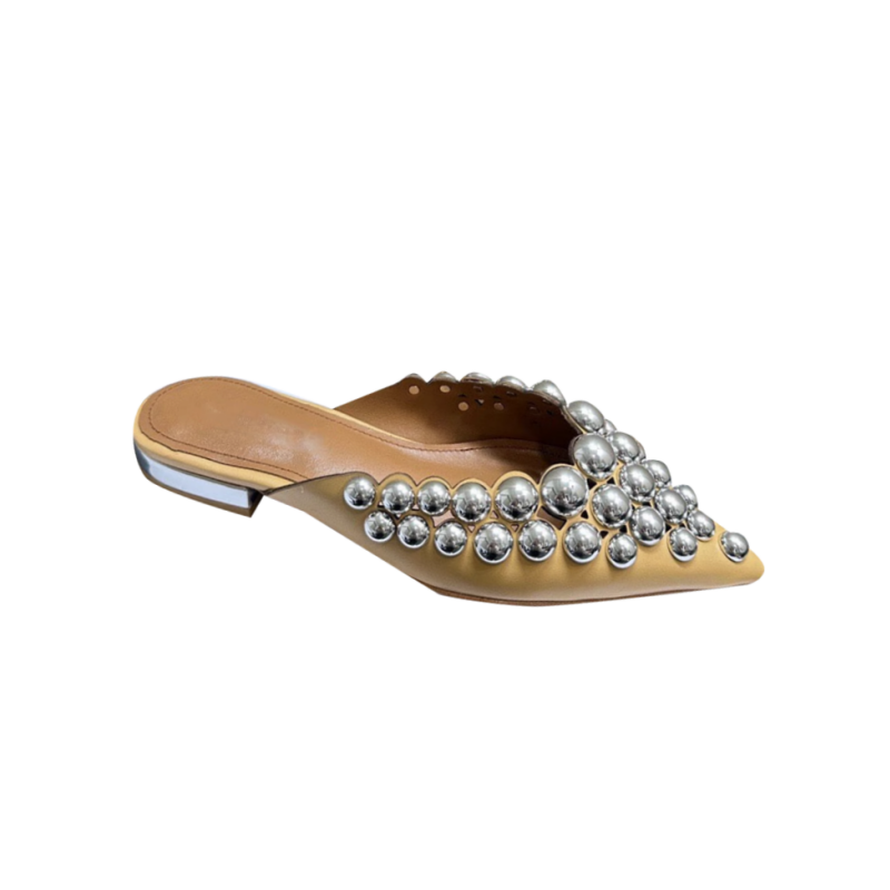 DOHIA Studded Slippers Slides