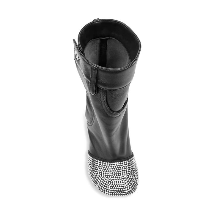 DORUA Diamante High Heel Ankle Boots