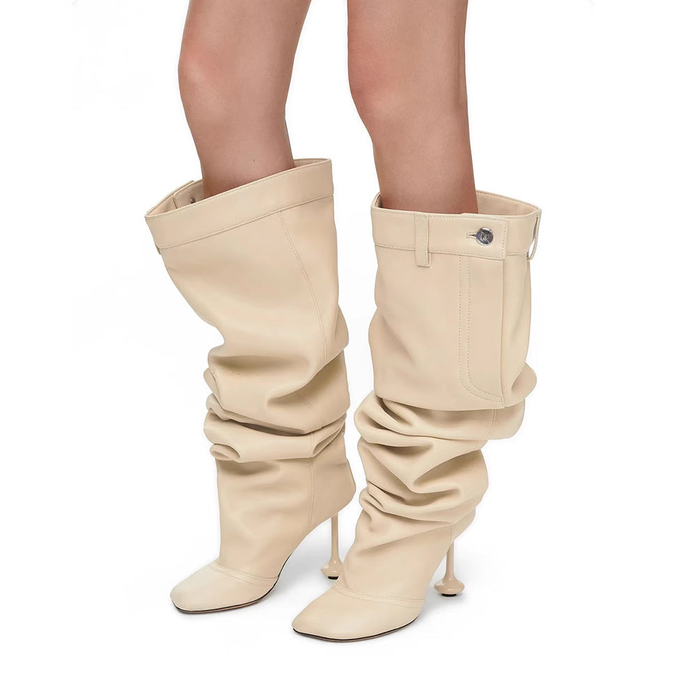 DORUA High Heel Knee High Boots