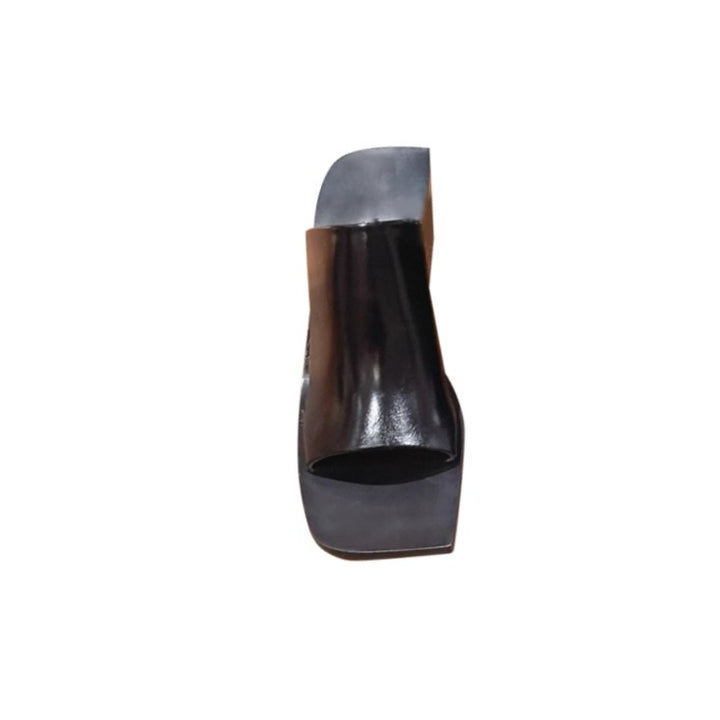DURIO Leather Mules Sandals