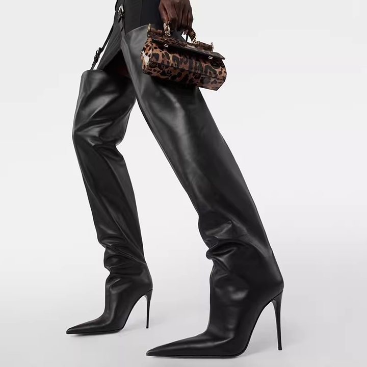 FARUC Stiletto Heel Over The Knee Boots