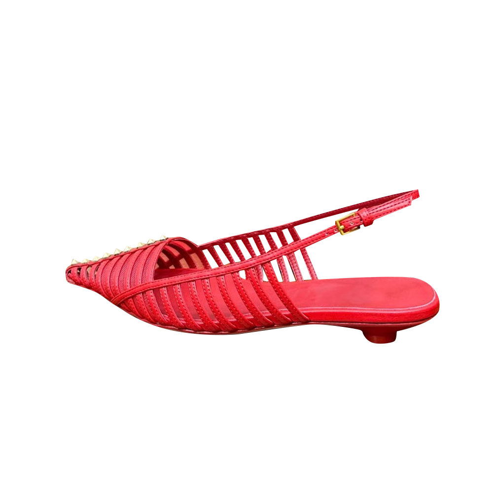 FECUA Studded Strappy Flat Sandals