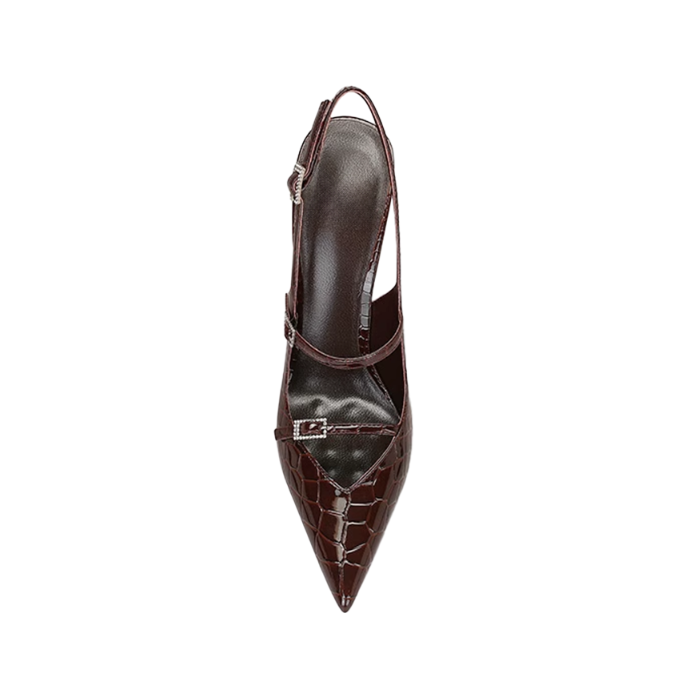 HALVO Buckled Mid Heel Sandals - 6cm