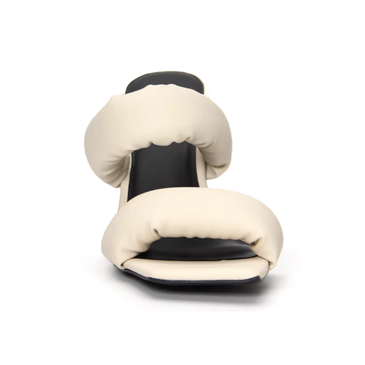 HANRA Sculptured Heel Mules Sandals