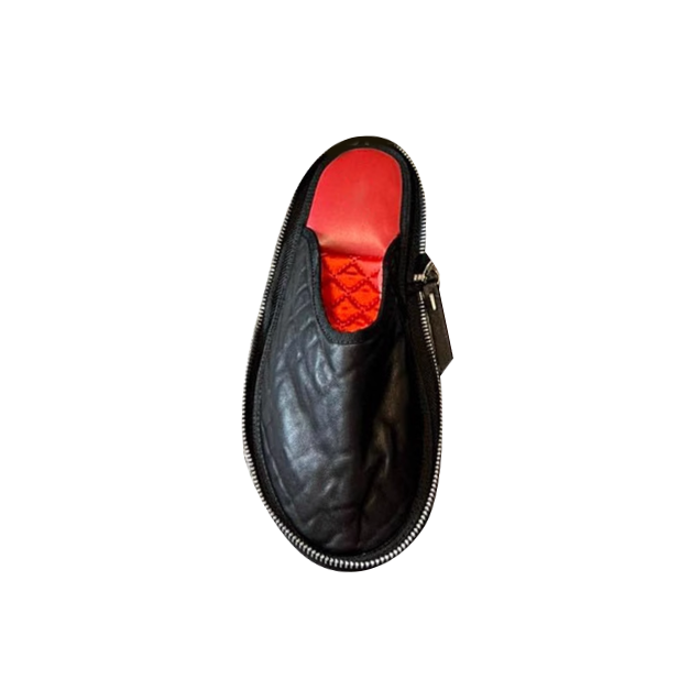 HEIDE Zip Embellished Slippers Slides