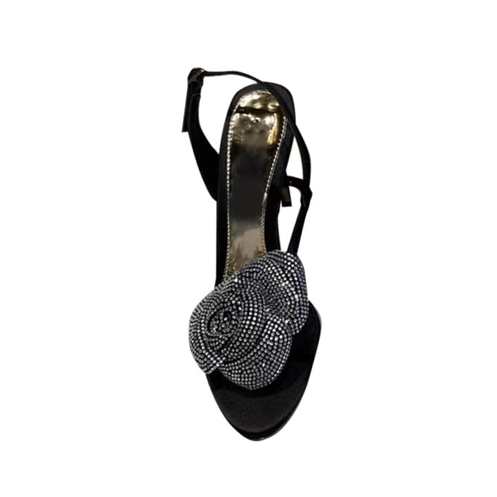 HEIRE Diamante Flower High Heel Sandals