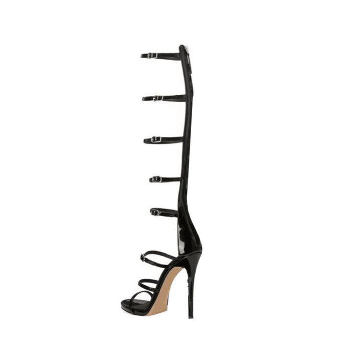 HETIU Buckled High Heel Sandals