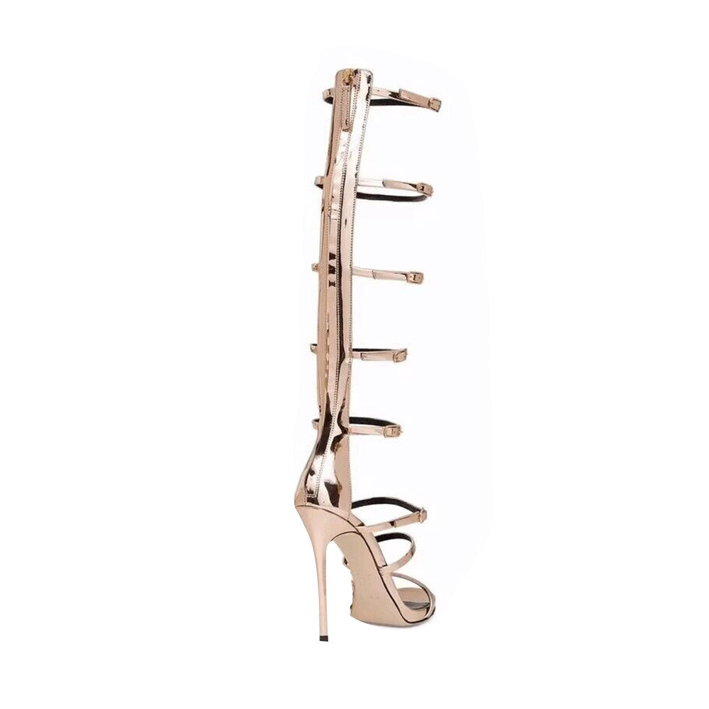 HETIU Buckled High Heel Sandals