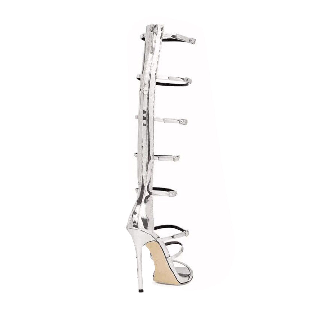 HETIU Buckled High Heel Sandals