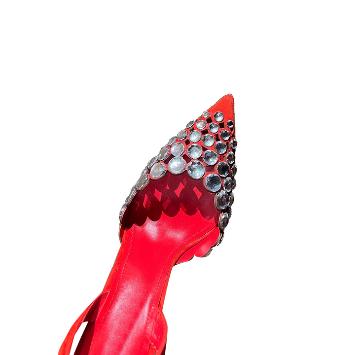 JERUV Diamante High Heel Sandals