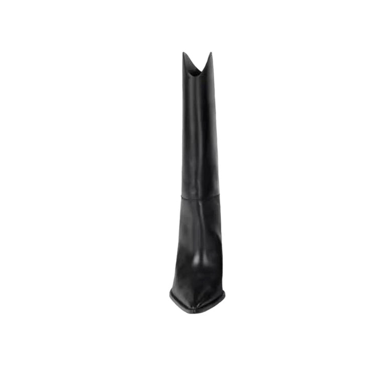 KEHIO Leather Knee High Boots