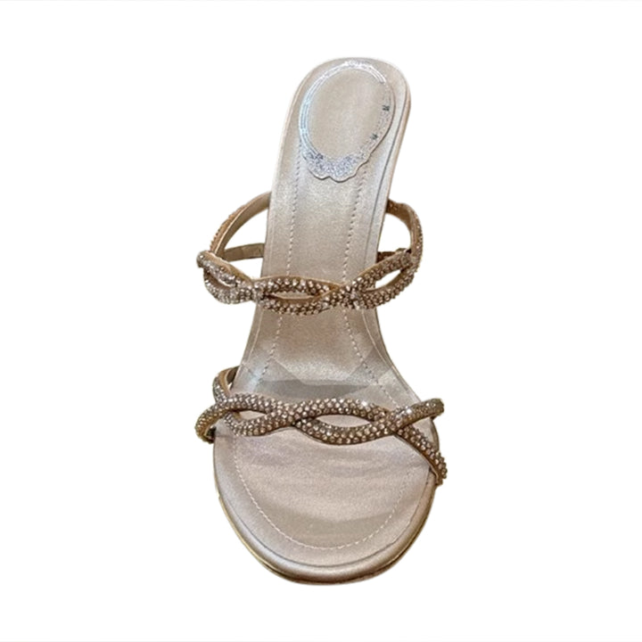 LCAVE Diamante Mules Sandals