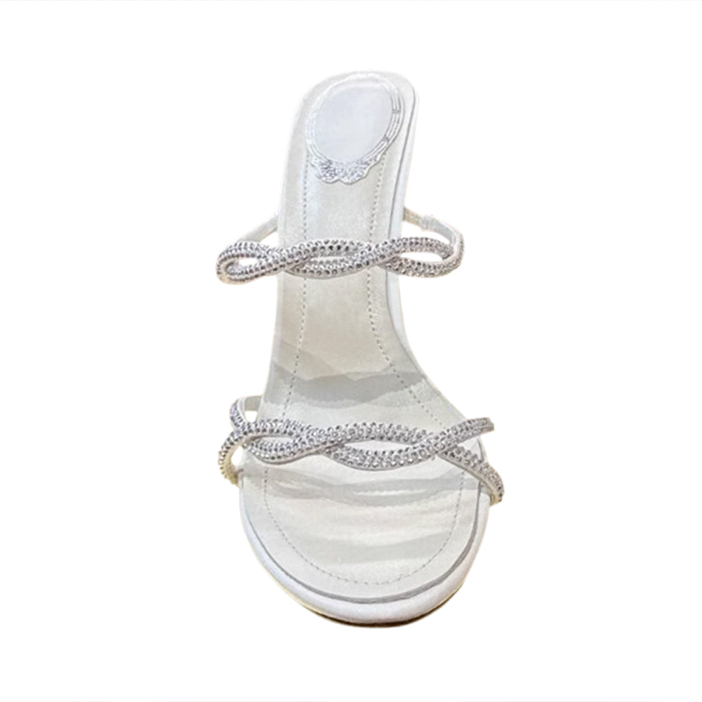 LCAVE Diamante Mules Sandals