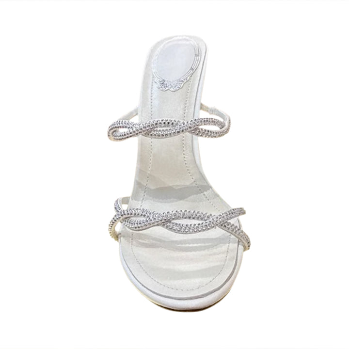 LCAVE Diamante Mules Sandals