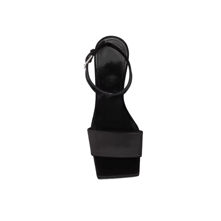 LEOCU Ankle Strap Wedged Heel Sandals