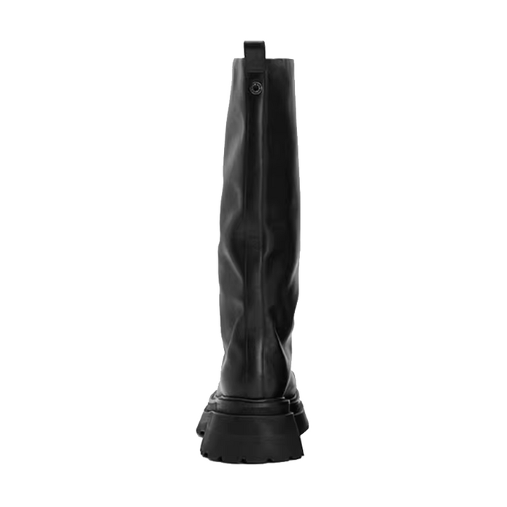LUERO Block Heel Knee High Boots