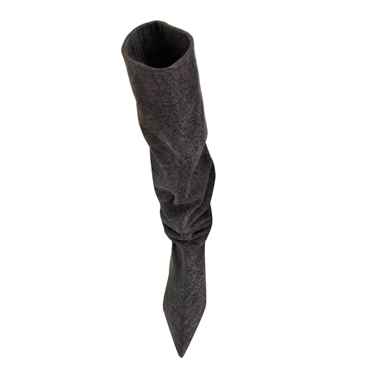 MELIU Denim Knee High Boots