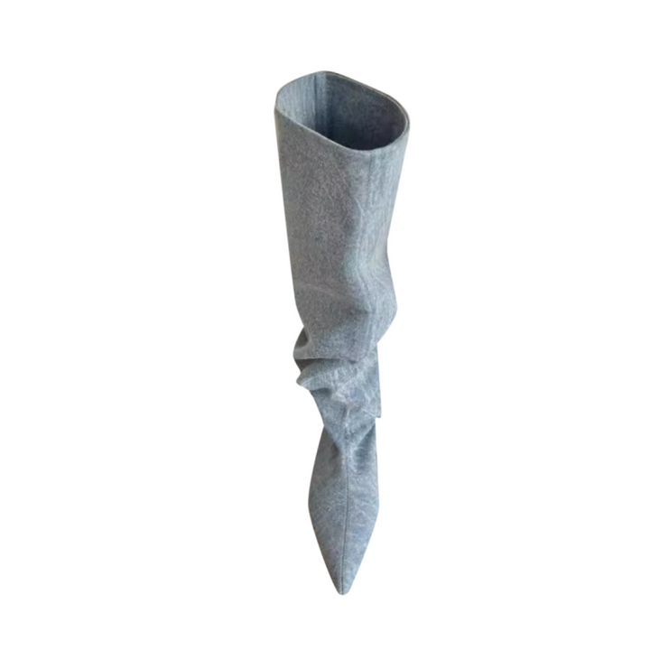 MELIU Denim Knee High Boots