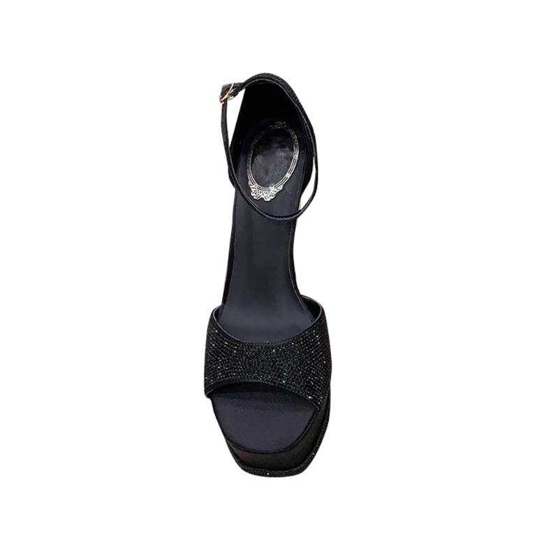 MEREL Diamante High Heel Platform Sandals