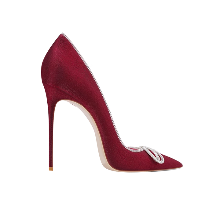 MOIGA Diamante Bow High Heel Pumps - 10cm
