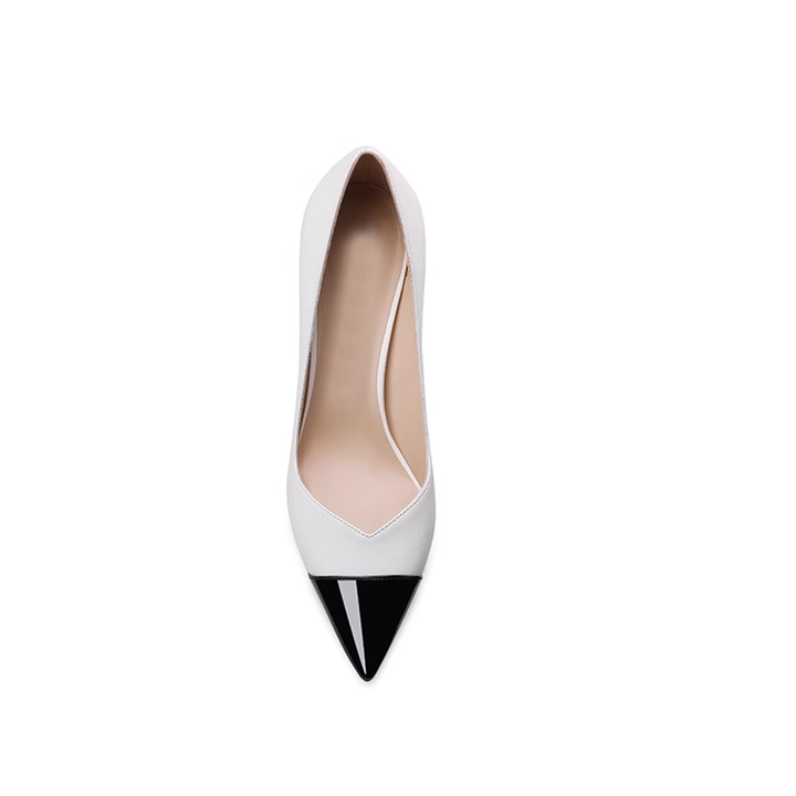 MOREY Bi-Color High Heel Pumps - 10cm
