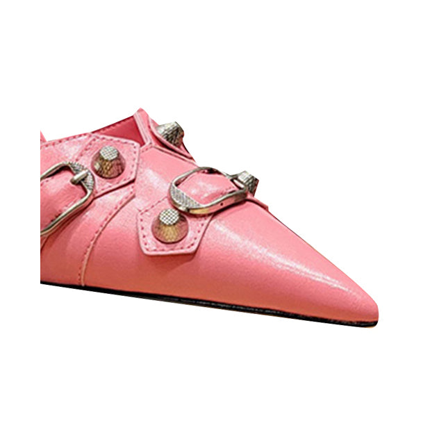 NAISA Studded Mules Sandals - 9cm