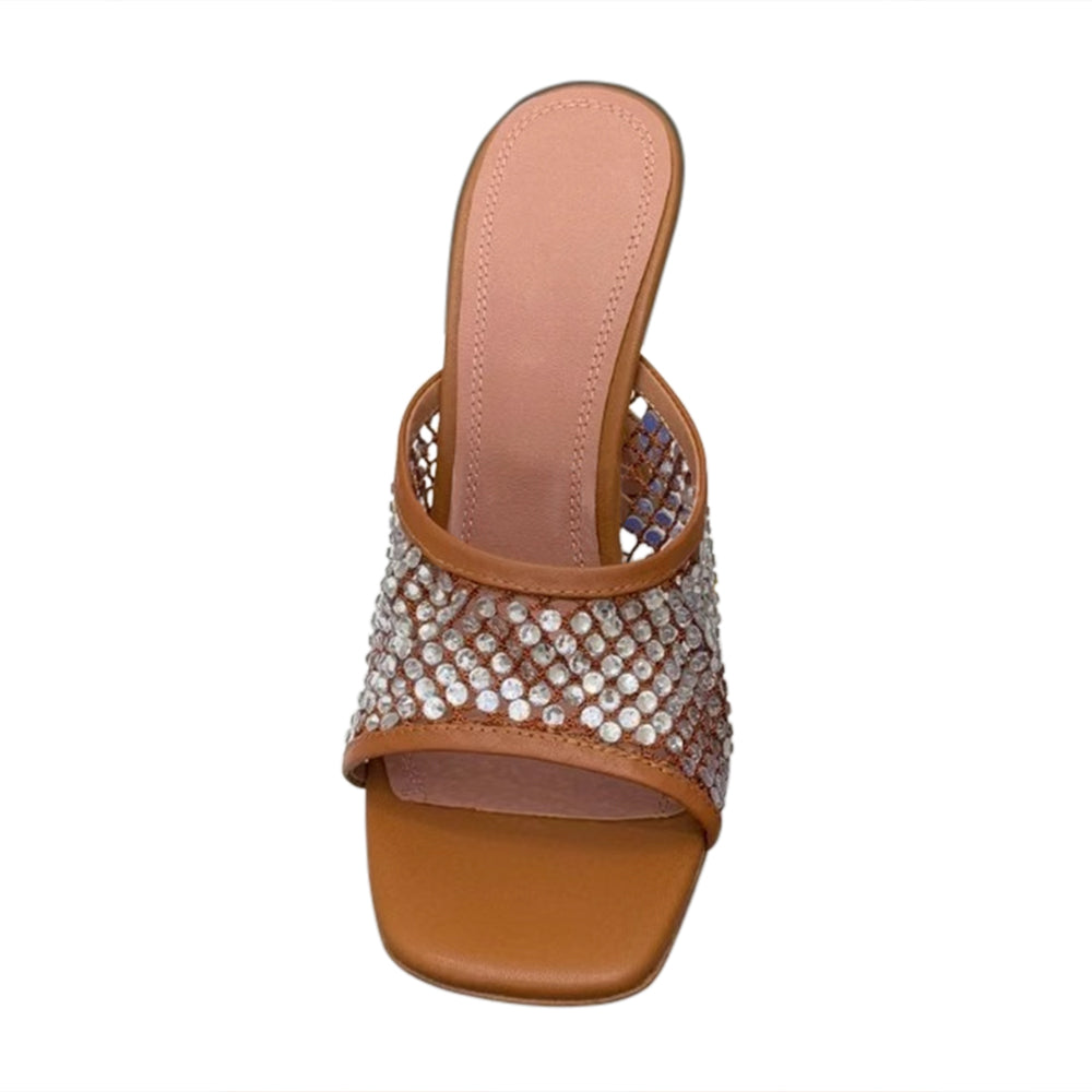 NATVO Diamante Mules Sandals
