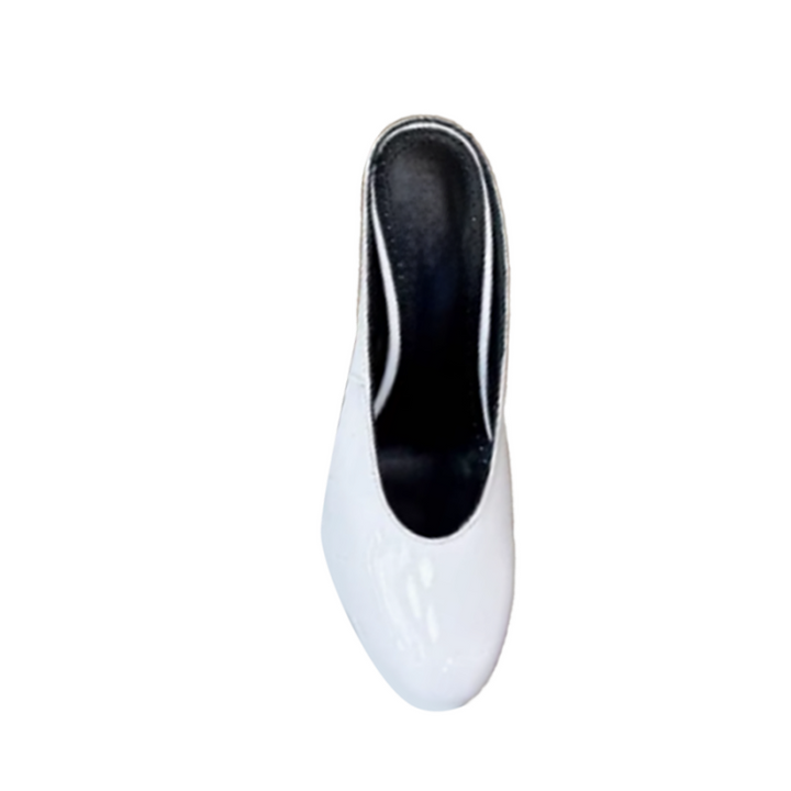 SERUV Ankle Strap High Heel Mules Sandals