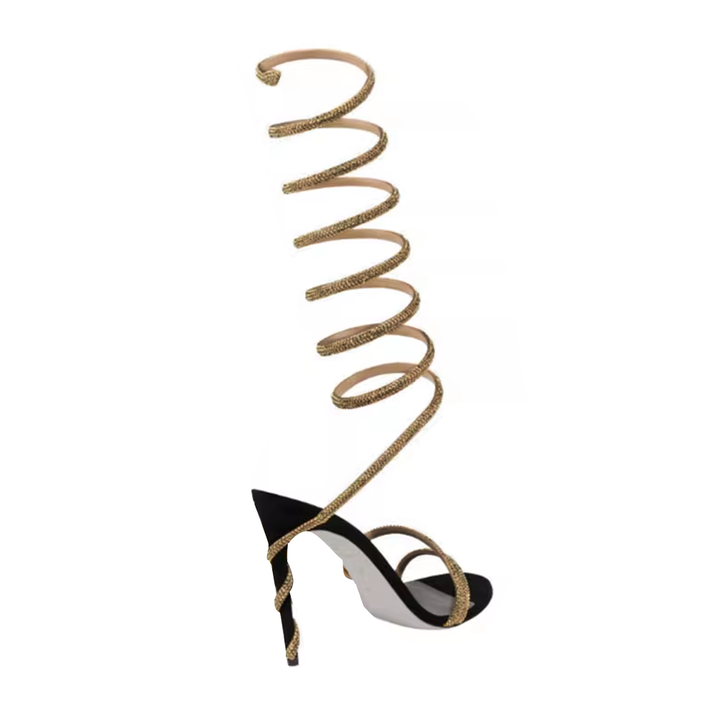 RAFEI Diamante Wrap High Heel Sandals