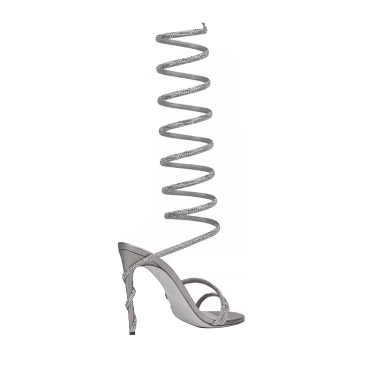 RAFEI Diamante Wrap High Heel Sandals