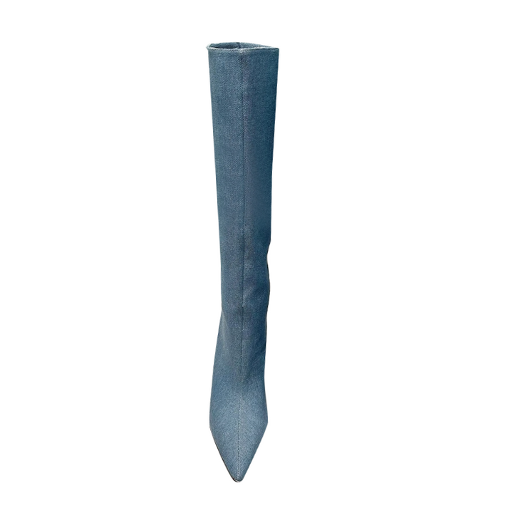 KUIZA Sculptured Heel Over The Knee Boots
