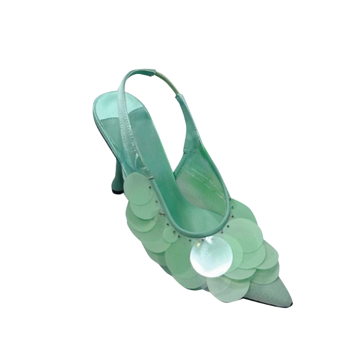 RAVON Sequinned High Heel Sandals