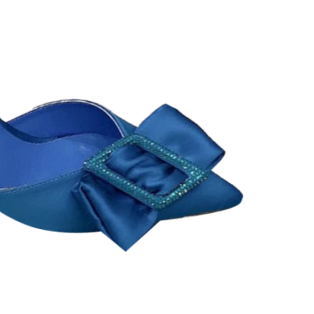 ROVID Diamante Bow Mid Heel Sandals