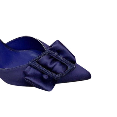 ROVID Diamante Bow Mid Heel Sandals