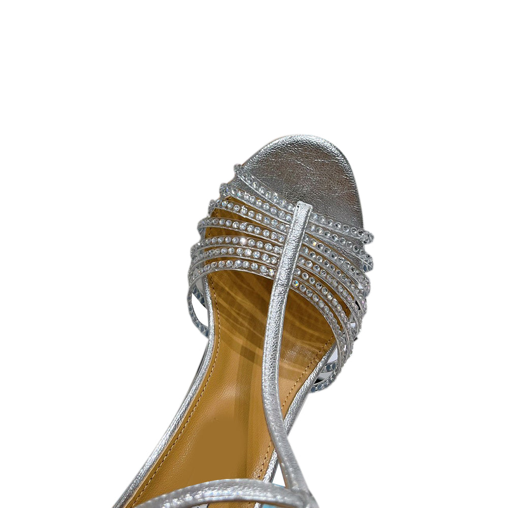 RUECA Diamante Ankle Strap High Heel Sandals