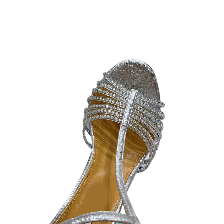 RUECA Diamante Ankle Strap High Heel Sandals