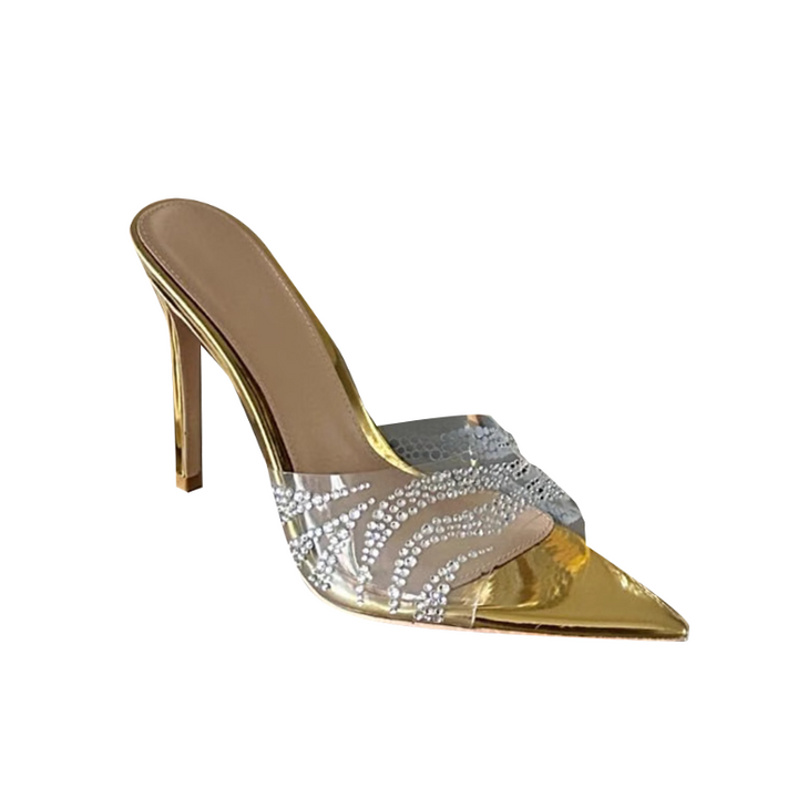 SAMIY Diamante PVC Mules Sandals