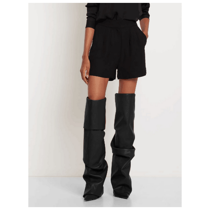 SERUK Leather Over The Knee Boots